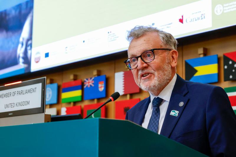 The Rt. Hon. David Mundell, Member of Parliament in the UK and chair of the Nutrition for Development All-Party Parliamentary Group, issues a call for sustained leadership, follow-through and accountability to drive meaningful change in his closing remarks. Photo: ©FAO/Pier Paolo Cito